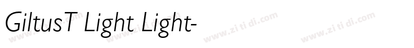 GiltusT Light Light字体转换